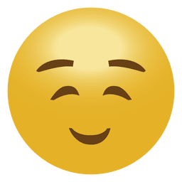 Cheerful emoji emoticon PNG Design