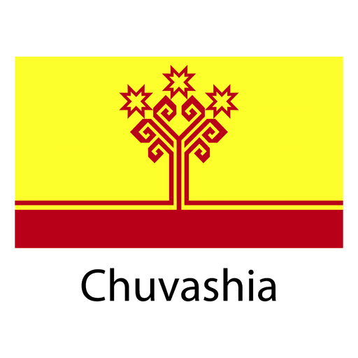 Chuvashia national flag PNG Design