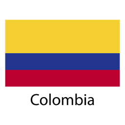 Bandera nacional de colombia Diseño PNG