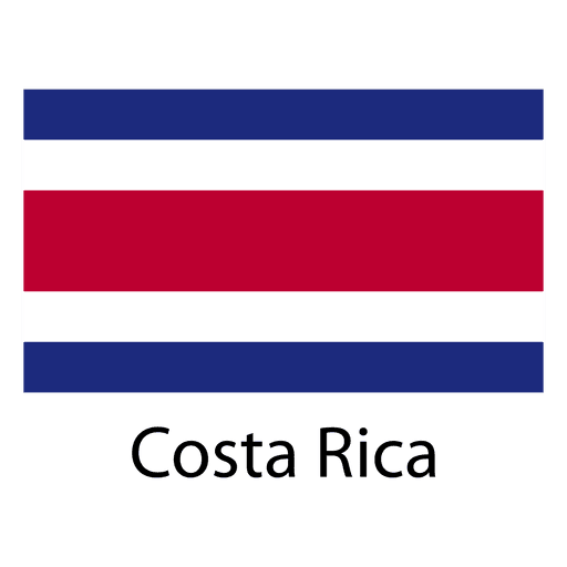 Bandera nacional de costa rica Diseño PNG