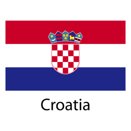 Kroatien Nationalflagge PNG-Design