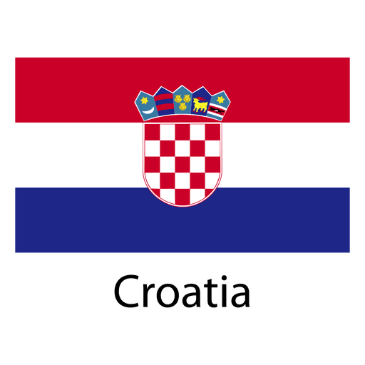 Croatia national flag PNG Design