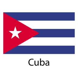 Diseño PNG Y SVG De Bandera Nacional De Cuba Para Camisetas