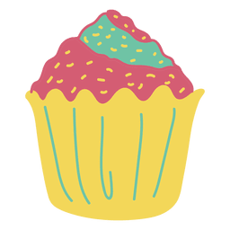Comida doce de cupcake Desenho PNG