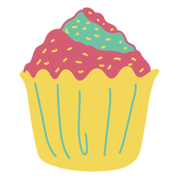 Cupcake de comida dulce Transparent PNG