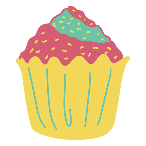 Cupcake süßes Essen PNG-Design