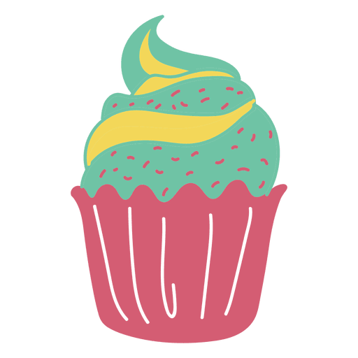 Cupcake s??es Pastellessen PNG-Design