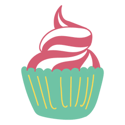 Cupcake Sweet Food Sobremesa Desenho PNG