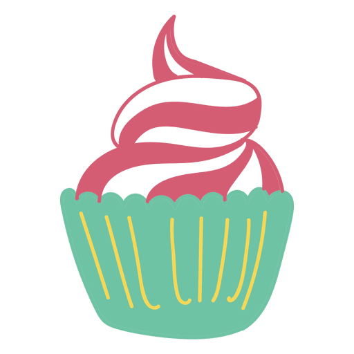 Cupcake süßes Essen Dessert PNG-Design