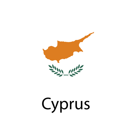 Bandeira nacional de Chipre Desenho PNG