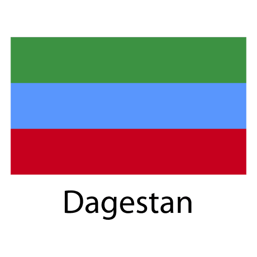 Dagestan Nationalflagge PNG-Design