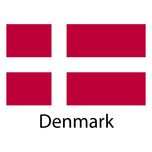 Dänemark Nationalflagge PNG-Design