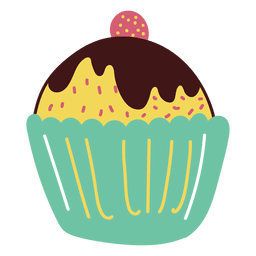 Dessert cupcake sweet PNG Design Transparent PNG