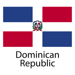 Bandera nacional de república dominicana Transparent PNG