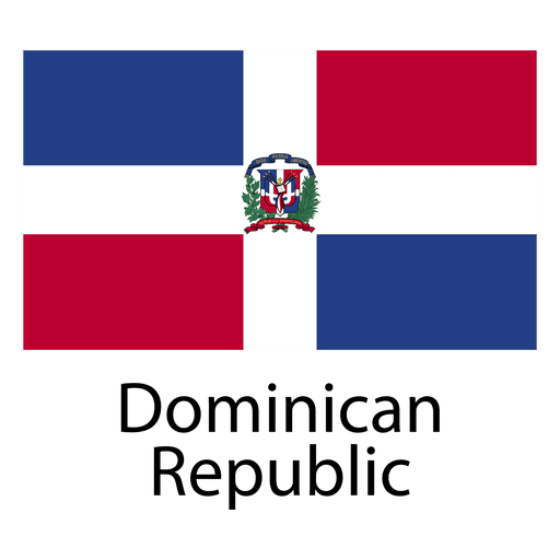 Bandeira nacional da rep?blica dominicana Desenho PNG