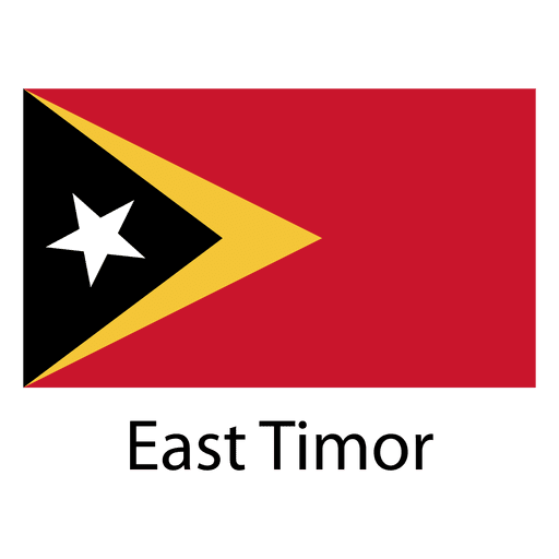 Bandeira nacional de timor-leste Desenho PNG