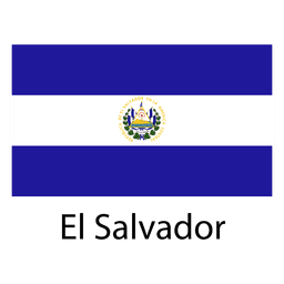 El salvador national flag PNG Design