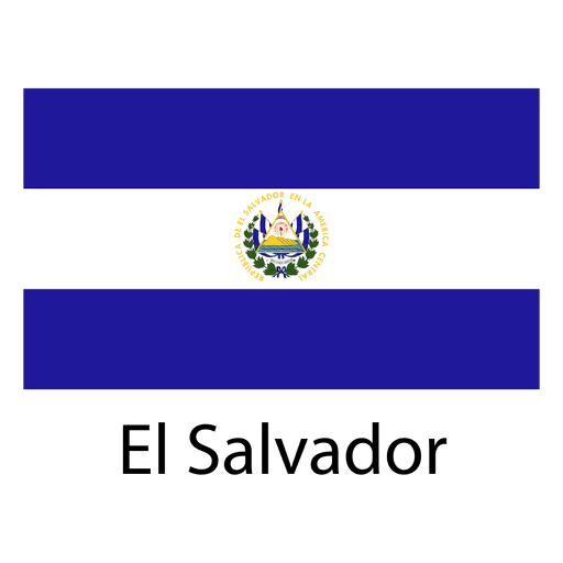 El Salvador Nationalflagge PNG-Design