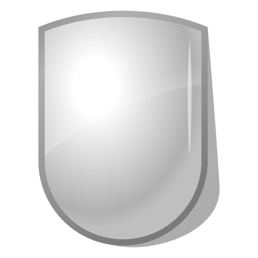 Gl?nzendes 3D-Schild-Emblem PNG-Design