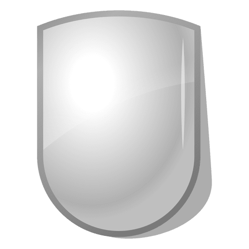 Glänzendes 3D-Schild-Emblem PNG-Design