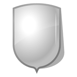Glossy Emblem shield label PNG Design