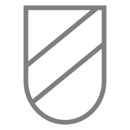 Etiqueta de escudo con emblema a rayas Transparent PNG