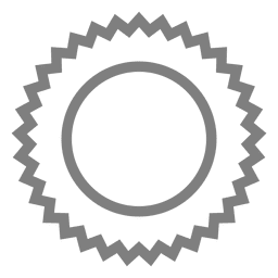 Gray emblem shield label PNG Design