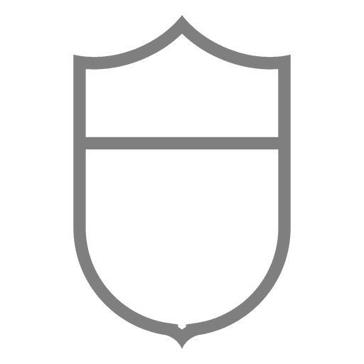 Modelo de etiqueta de escudo emblema