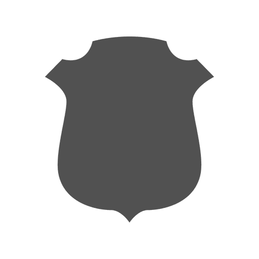 Emblem silhouette shield label PNG Design