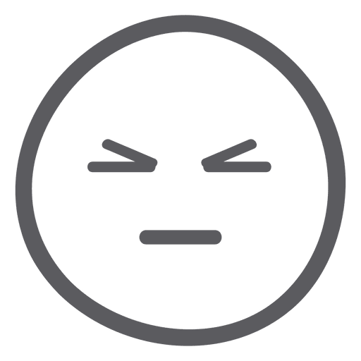 Simple Annoyed Emoticon Face Transparent Png Svg Vector File 