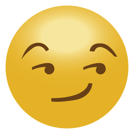 Emoji cool emoticon Diseño PNG