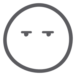 Emoji emoticon no mouth PNG Design