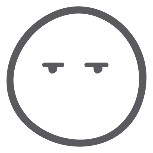 Emoji Emoticon ohne Mund PNG-Design