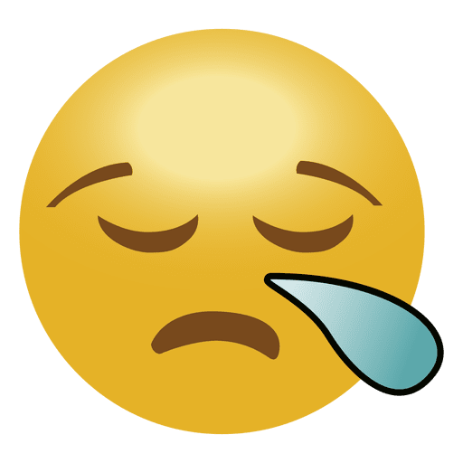 Emoji Emoticon traurig PNG-Design