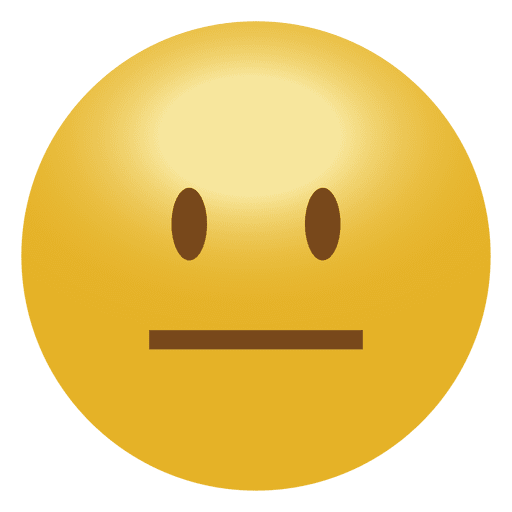 Emoticon emoticon cara recta Descargar PNG/SVG transparente