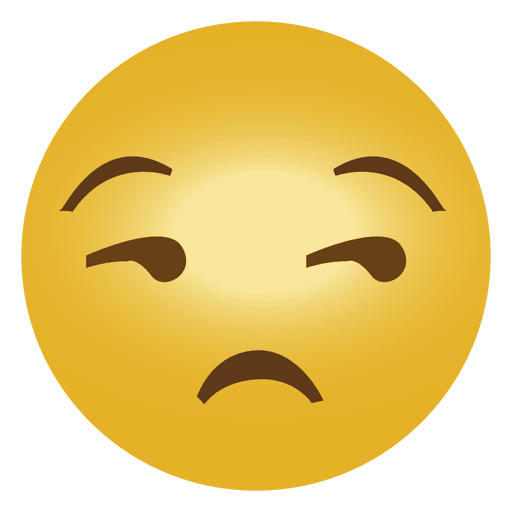 Emoji emoticon angry PNG Design