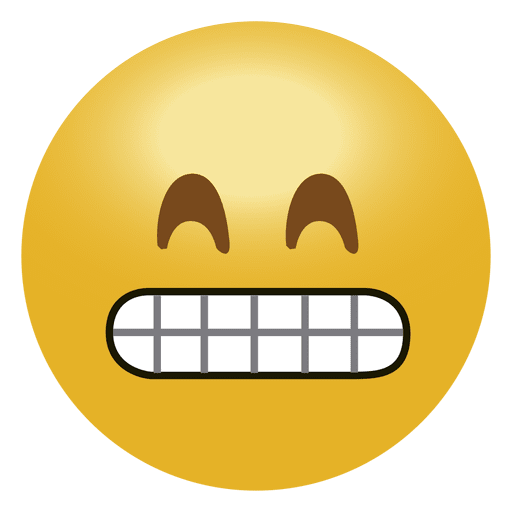 Emoji emoticon risa Diseño PNG