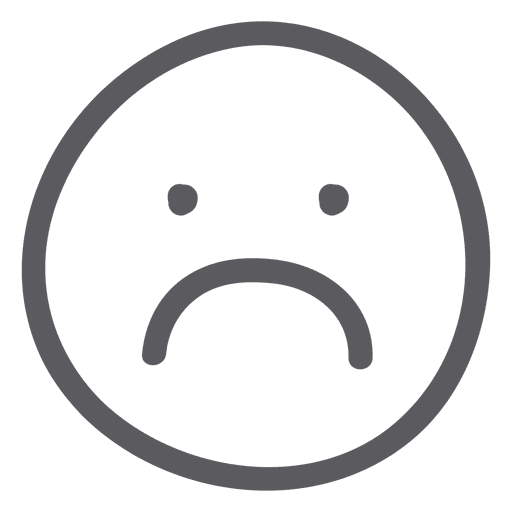 Emoji emoticon cara triste