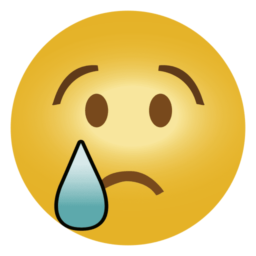 Emoticon Emoji traurig PNG-Design