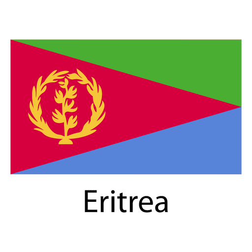 Bandera nacional de eritrea Diseño PNG