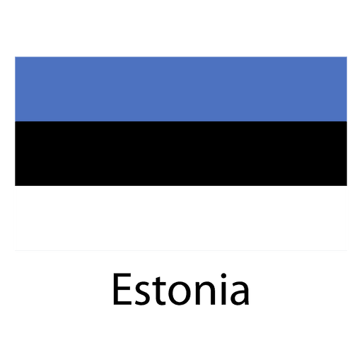 Bandera nacional de estonia Diseño PNG