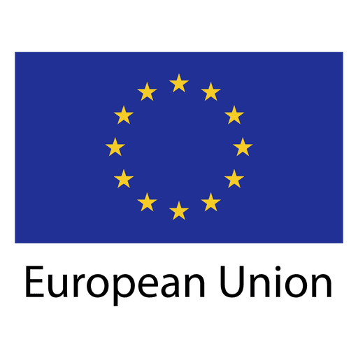 Bandera nacional de la uni?n europea Diseño PNG
