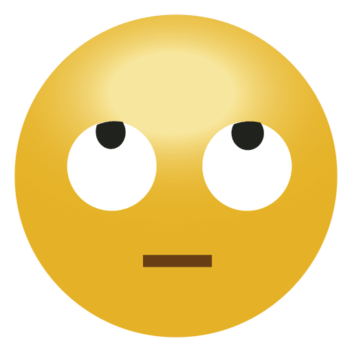 Augen Rolle lachen Emoji Emoticon PNG-Design
