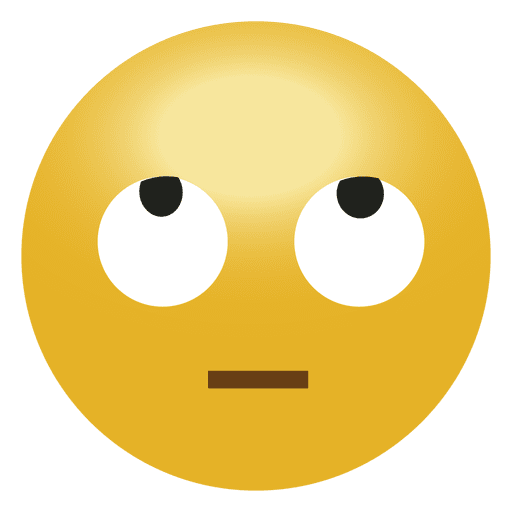 Design PNG E SVG De Desenhos Animados Confusos Dos Olhos Do Emoticon Para  Camisetas