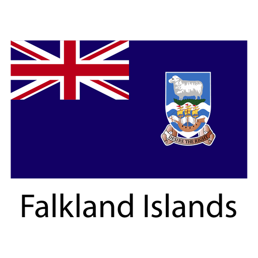 Bandera nacional de las islas malvinas Diseño PNG