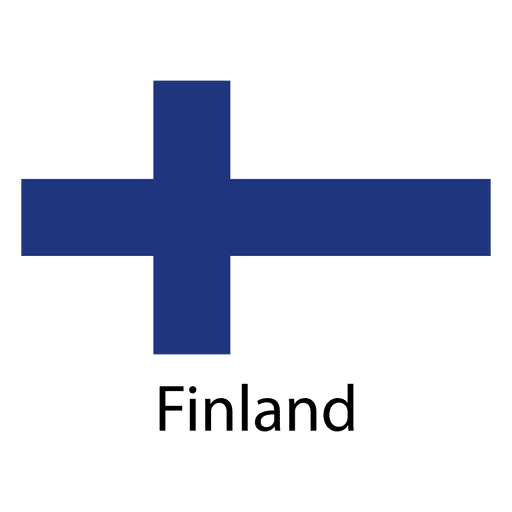Finnland Nationalflagge PNG-Design