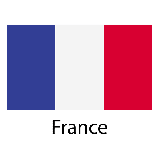 Frankreich Nationalflagge PNG-Design