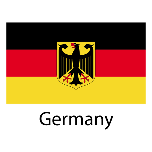 Deutschland Nationalflagge PNG-Design