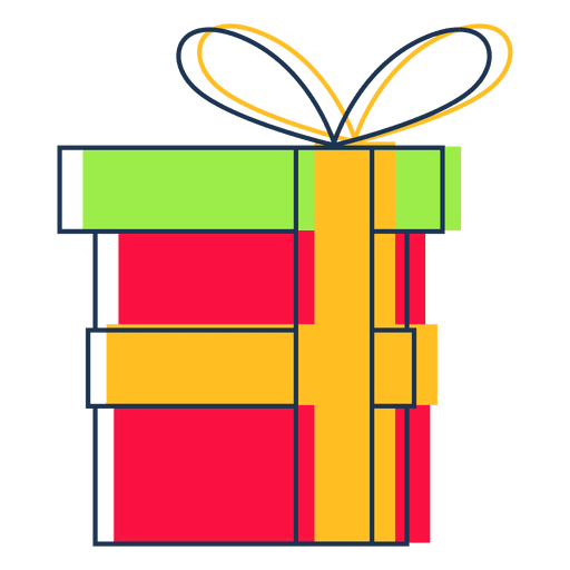Gift box cartoon icon 43 PNG Design