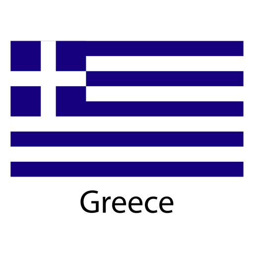Greece national flag PNG Design